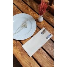 Dore Çatal Kaşık Bıçak Kılıfı 2 Lı Krem Masa Servislik