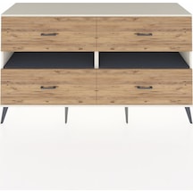 Hyperion Konsol 2 Raflı 4 Çekmeceli 176x44x99 Aytaşı-antrasit/çam Aytası/antrasıt - Aytası