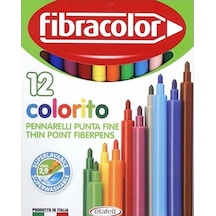 Fibracolor Colorito Keçeli Kalem 12 Renk (10539SW012SC)