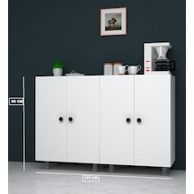 Çok Amaçlı Dolap Kiler Dolabı 137 Cm