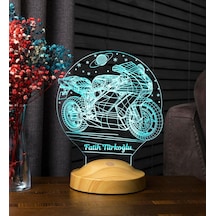 Racing Motosiklet Motor Hayranlarına Hediye 3d Led Lamba, Erkeğe Hediye, Motor Gp Kişiye Özel 3 Boyutlu Lamba Diğer