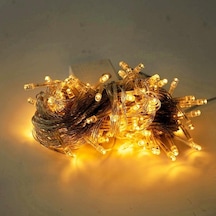 Sarı Led Peri Dize Işıklar 7 Renk Pil Kumandalı Açık Hava Su Geçirmez Led Dize Işık Noel Doğum Günü Ev Partisi Dekoru Lamba 5m Sarı