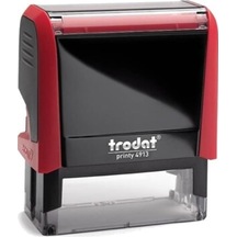 Trodat Standart Kaşe Otomatik 58x22 Kırmızı Gövde Kırmızı Keçe 4913 Çok Renkli