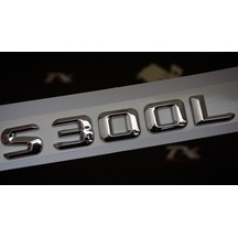 S300L Bagaj Krom Metal 3M 3D Yazı Logo