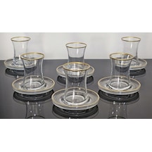 Atabey Home Çay Set 12 Parça 6 Kişilik Kaşıksız Model Büyük Bardak 155cc 6 Bardak 6 Tabak Çok Renkli