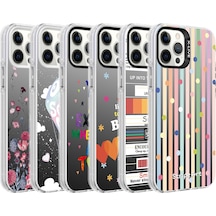 Apple Uyumlu iPhone 12 Pro Uyumlu Desenli Zore Silver Sert Kılıf-you You -