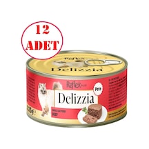 Reflex Plus Delizzia Kedi Konservesi Dana Etli Ezme 85 Gr 12 Ad