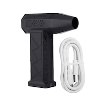 Youtek Taşınabilir Yüksek Hızlı Turbo Fan, 13 Bin Rpm Fırçasız Motor, 52 M/s Güçlü Rüzgar, Hız Ayarlı, Tip-c Hızlı Şarj, 3000mah Pil