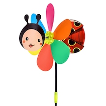 Sevimli Rüzgar Döndürücü Yel Değirmeni Oyuncak Ladybug