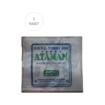 Kalın Şeffaf Atlet Poşet Orta Boy 27x47 Cm 1 Kg 5 Paket-takriben 725 Adet