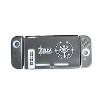 Switch Silikon Kılıf Joy-con Koruyucu Kılıf Zelda Desenli Gri