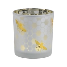 Touch Me Bee Cam Mumluk 8 Cm - 7 Adet Tarı Cam - Krom