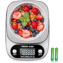 Ww Mutfak Gıda Terazisi 3000g/0.1g Çok Fonksiyonlu Tartı Gram Ons, Elektronik Takı Terazisi Yüksek Hassasiyetli Lcd Ekran/paslanmaz Çelik/dara Ağırlığı/gram