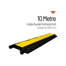 Kablo Kanallı Yol Kasisi Seti 10 Metre - 2 Kanallı 25 X 100 X 5 Cm-3970