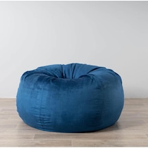 Good Night 12 Renk Gök Kuşağı Puf Armut Koltuk 100x100x50cm Mavi