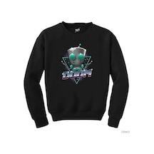 Alien Doom Siyah Sweatshirt Siyah