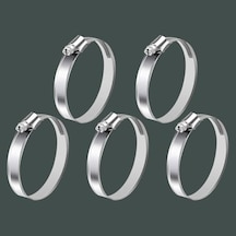 5 Adet Hortum Kelepçesi Tork Ayarlı 25x42 Mm Paslanmaz Çelik Boru Metal Kelepçe Ayarlanabilir Klips