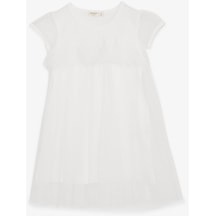 Breeze Kız Çocuk Elbise Nakışlı Tüllü 2-6 Yaş, Beyaz-beyaz