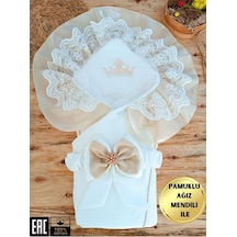 Ekru Kız Erkek Bebek Battaniyesi %100 Pamuklu Mevlütlük Kundak Dantelli Örtü Hediyelik Mevsimlik Sütlü Kahve Ekru Kız Erkek Bebek Battaniyesi %100 Pamuklu Mevlütlük Kundak Dantelli Örtü Hediyelik Mevsimlik Sütlü Kahve