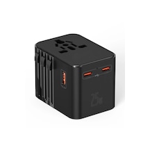 Fc-21 Evrensel Adaptör Priz Dönüştürücü Typec Hızlı Şarj 25w