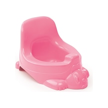 7168 Tavşan Çocuk Tuvaleti Pembe-Mavi ,Dolu Pembe