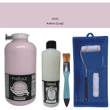 Mobilya Boyası-cadence Multisurface H-026 Kaktus Çiçeği 2000ml Ultimate Vernik Mat 500ml Satenruloset Kaktüs Çiçeği