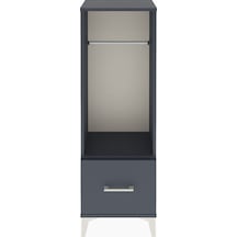 Arges Dolap Tek Raflı Tek Çekmeceli Tek Askılı 44x30x134 Antr... Antrasit