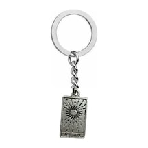 The Sun Tarot Kartı Figürlü Anahtarlık Zamak Metal k Spiritüel Unisex Aksesuar