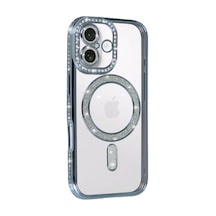 Apple Uyumlu   iPhone 17 Joke Simli Magneticsafe Kılıf - Mavi