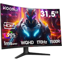 Koorui 31.5" 32e6qc 170hz 1ms Va Qhd Curved Gaming Monitör