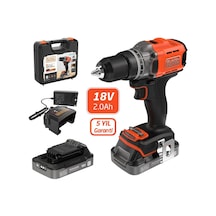 Black+Decker BCD382D2XK 18 V 2.0 Ah Çift Akülü Delme Vidalama