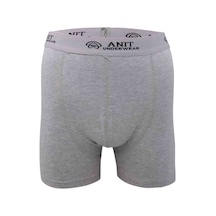 Kısa Paça Likralı Erkek Boxer Gri - 1115a Beden: S Standart