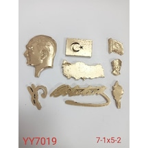 Yy7019 Sekiz Parça Atatürk Ve Bayrak Temalı Silikon Kalıp