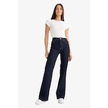 Defacto Mia Flare Fit Normal Bel Uzun Jean Pantolon E3877ax25aunm82 Mavi