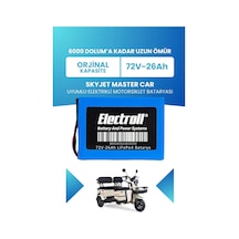 Skyjet Master Car Uyumlu Batarya Standart Kapasite Lifepo4 72v 26ah Elektrikli Motorsiklet Bataryası