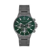 U.s. Polo Assn. Uspa1074-05 Quartz Çelik Füme Yeşil Kadran 43 Mm Erkek Kol Saati