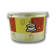 Kağıt-karton Çorba Kâsesi 16 Oz Şeffaf Kapaklı 100 Adet