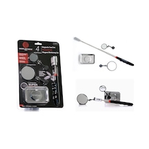 Worldforce Led Işıklı Mıknatıs Tornavida + Muayene Aynası Seti