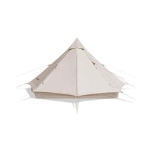 Naturehike Brighten 6.4 Lüks Piramit Pamuk Glamping Çadırı Kopya Açık Bej