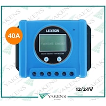 40 Amper 12/24v Solar Pwm Şarj Kontrol Cihazı Yeni Mavş Kasa Lexron