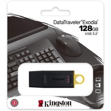 KINGSTON EXODIA DATATRAVELER 128GB USB 3.2 F  ASH BELLEK DTX/128G