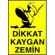 Dikkat Kaygan Zemin Metal Uyarı Levhası