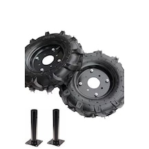 Çapa Makinası Teker Takımı 4.00x8 27mm Aks