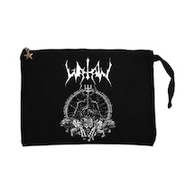 Watain Wolves Siyah Clutch Astarlı Cüzdan / El Çantası Siyah