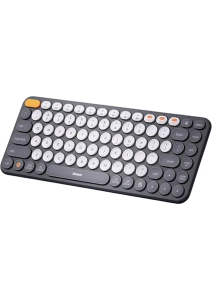 Kablosuz Bluetooth 5.0 Klavye Sessiz Tuşlu, 3 Cihaz Bağlantı, Usb & 2.4ghz, İnce Tasarım