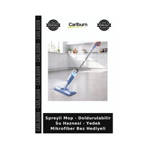 Özel Üretim Pratik Temizlik Spreyli Mop - Doldurulabilir Su Haznesi - Yedek Mikrofiber Bez Hediyeli