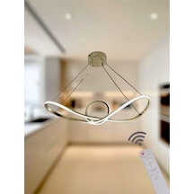 Ey Shop Eskitme Papyon Model 3 Renk Led Kumandalı Avize Eskitme - Gold