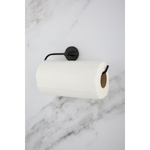 Siyah Kağıt Rulo Havluluk Banyo Askısı Peçetelik Rulo Kağıtlık Siyah Metal Diğer
