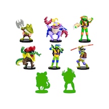 Pmi Nt2070 Ninja Turtles Toppeez 8li Figür Set Asorti