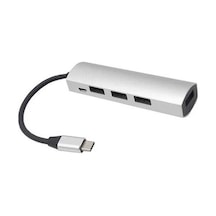Pazly Usb C 3.1 Hub 4 Port Yerleştirme İstasyonu, Type-c Hub Usb3.0 Çoklu Port Dağıtıcı